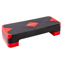 Степ платформа Insportline 680х270х100-150 мм, чорний-червоний, код: 25837-IN