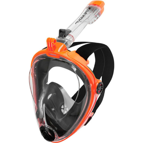 Повнолицьова маска Aqua Speed Spectra 2.0 9915 S/M, чорний-помаранчевий, код: 5908217699152