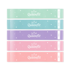 Набір резинок для фітнесу Queenfit 0,5-30кг Q-66109, код: 5907766661092