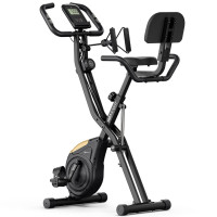 Велотренажер Hop-Sport HS-3030X Apeks X-Bike чорно-золотистий, код: 5902308241046