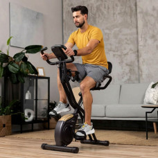 Велотренажер Hop-Sport HS-3030X Apeks X-Bike чорно-золотистий, код: 5902308241046