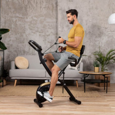 Велотренажер Hop-Sport HS-3030X Apeks X-Bike чорно-золотистий, код: 5902308241046