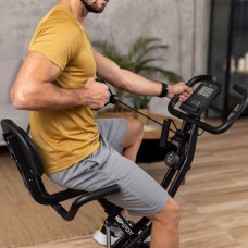 Велотренажер Hop-Sport HS-3030X Apeks X-Bike чорно-золотистий, код: 5902308241046