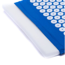 Килимок ортопедичний масажний іплікатор Кузнєцова Acupressure mat 630x400 мм синій, код: FI-1709_BL