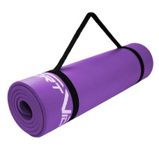 Килимок для йоги та фітнесу SportVida NBR 1800x600x10 мм, фіолетовий, код: SV-HK0068