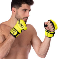 Рукавички для змішаних єдиноборств MMA Zelart XS, лимонний, код: BO-5699_XSY