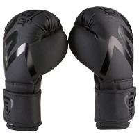 Боксерські рукавички FGT Collection з друком на манжеті, Flex, 10oz, чорний, код: FT3035/10-P-WS