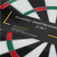 Дартс класичний Cornix Dartboard Game 2 в 1 36.5 см + 2 комплекти дротиків, код: XR-0391