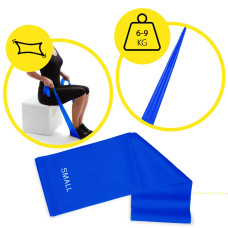 Стрічка-еспандер Generation Fitness 6-9 кг 200х15х0.4 см S blue, код: 523565-AX