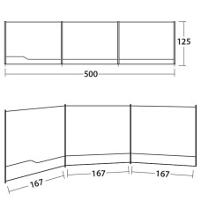 Тент пляжний Outwell Windscreen Grey, код: 929035-SVA