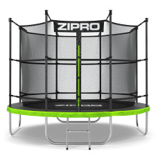 Садовий батут Zipro Jump Pro з внутрішньою сіткою 8FT 252 см, зелений-чорний, код: M-1592657-IN