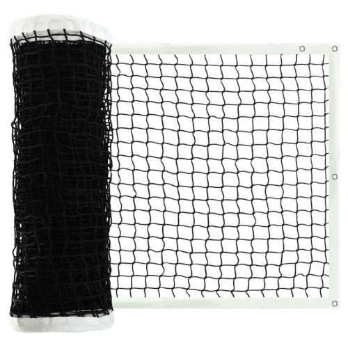 Сітка для великого тенісу PlayGame Tennis net 12,8x1,08 м, товщина 5 мм, чорний-білий, код: C-8619