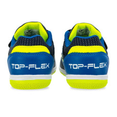 Футзалки взуття для міні-футболу дитяче на липучці Joma Top Flex 36-EUR/35-UKR, темно-синій-синій, код: TPJW2403INV_35