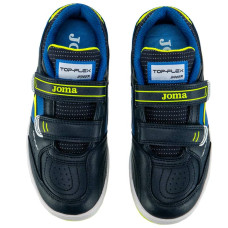 Футзалки взуття для міні-футболу дитяче на липучці Joma Top Flex 36-EUR/35-UKR, темно-синій-синій, код: TPJW2403INV_35