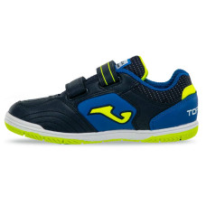 Футзалки взуття для міні-футболу дитяче на липучці Joma Top Flex 36-EUR/35-UKR, темно-синій-синій, код: TPJW2403INV_35