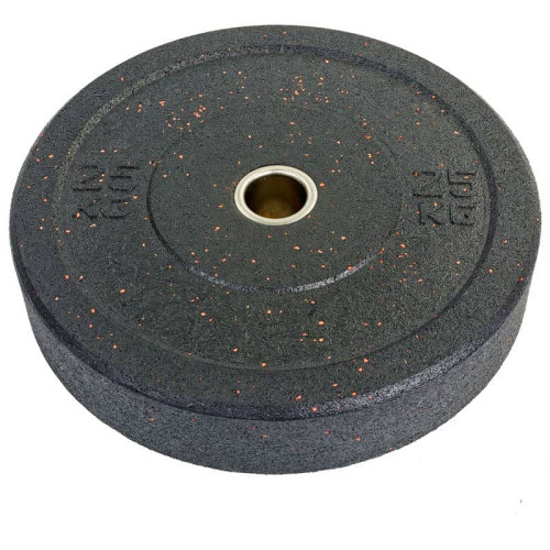 Бамперні диски для кроссфіта Record Raggy Bumper Plates з структурної гуми 25кг (d-51мм), код: TA-5126-25-S52