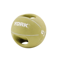 М'яч медбол 6кг York Fitness із двома ручками, салатовий, код: 20014961807329