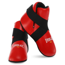 Фути захист ніг для єдинорборств Everlast L (40-42), червоний, код: EV-1815L_LR