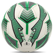М"яч футбольний Soccermax Hybrid №5 PU, білий-зелений, код: FB-4166_WG