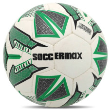 М"яч футбольний Soccermax Hybrid №5 PU, білий-зелений, код: FB-4166_WG