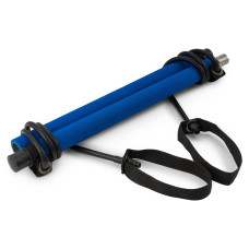 Тренувальна палиця з еспандерами Hop-Sport HS-T090GS синя, код: 5902308224865