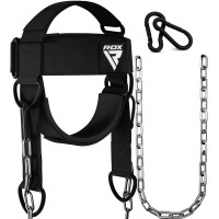 Тяга для шиї RDX H2 Neck Harness Black Plus, код: WAN-H2B+