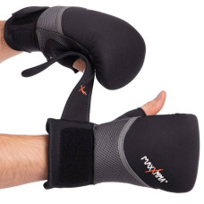 Снарядні рукавички FitBox Maxxmma L-XL, чорний-сірий, код: GH06-GR_ L-XL