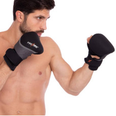 Снарядні рукавички FitBox Maxxmma L-XL, чорний-сірий, код: GH06-GR_ L-XL