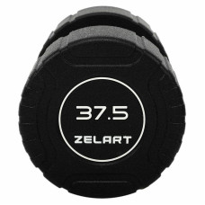 Гантель цільна професійна CPU покриття Zelart 1х37,5кг, чорний, код: TA-3111-37_5