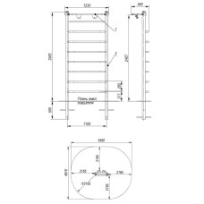 Станція InterAtletika 1230x490x2450 мм, код: MF3.3-SM