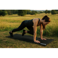 Килимок (мат) для фітнесу та йоги York Fitness 0,3см чорний, код: 0014961860023