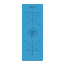 Килимок для йоги та фітнесу 4Fizjo PU 1830x680x4 мм, синій, код: P-5907739319555