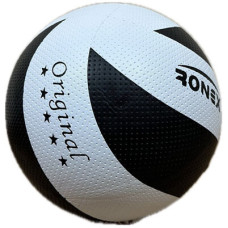 М"яч волейбольний Ronex PVC №5, чорно-білий, код: RX-150PU-WS