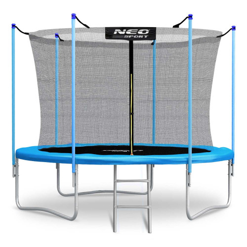 Батут Neo-Sport NS-08W181 з внутрішньою сіткою 8 футів 252 см, блакитний, код: DM-NS-08W181-IN