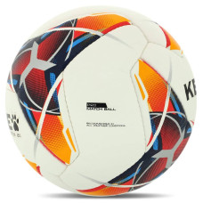 М"яч футбольний Kelme Vortex 21.1 №4 PU, білий-червоний, код: 8101QU5003-9423-4-S52