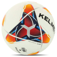 М"яч футбольний Kelme Vortex 21.1 №4 PU, білий-червоний, код: 8101QU5003-9423-4-S52