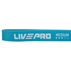 Гума петля для підтягувань та тренувань стрічка силова LiveUp Super Band Medium 16-39кг, синій, код: LP8410-M