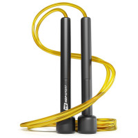 Скакалка Hop-Sport Crossfit NEW з пластиковими ручками HS-P025JR жовта, код: 5902308224971