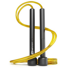 Скакалка Hop-Sport Crossfit NEW з пластиковими ручками HS-P025JR жовта, код: 5902308224971