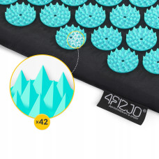 Килимок акупунктурний з валиком 4Fizjo Classic Mat Аплікатор Кузнєцова Black/Blue, код: P-5905973402385