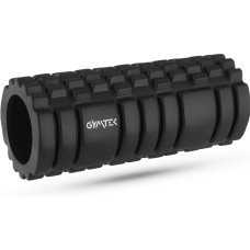 Масажний ролик Gymtek для йоги та фітнесу EVA 33х14см чорно-білий, код: 5907766663577
