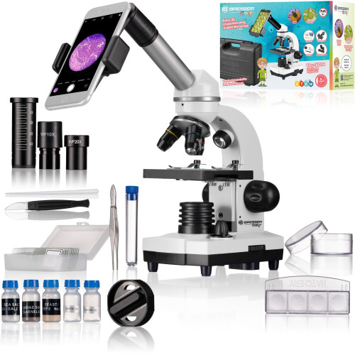 Мікроскоп Bresser Junior Biolux SEL 40x-1600x з адаптером для смартфона + кейс, код: 927783-SVA