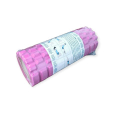 Масажний валик класичний SNS EVAJD2-33-rose red 33 см, рожевий, код: 11068-SNS