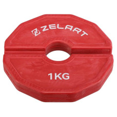 Блини диски змінні гумові Zelart Rubber Change Plates 1 кг, червоний, код: TA-1692-1