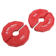 Блини диски змінні гумові Zelart Rubber Change Plates 1 кг, червоний, код: TA-1692-1