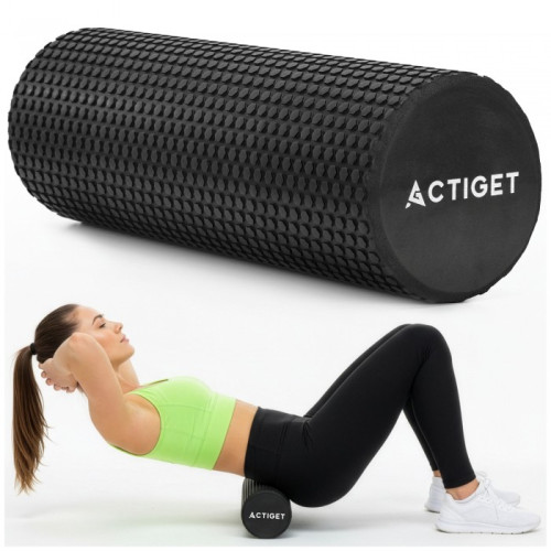 Масажний ролик Actiget PEVA 45 x 15 см (валик, роллер) Black, код: ACT0102