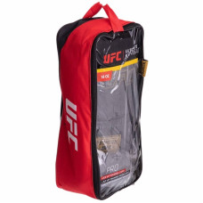 Рукавички боксерські шкіряні UFC PRO Prem Lace Up 18 унцій, чорний, код: UHK-75047-S52
