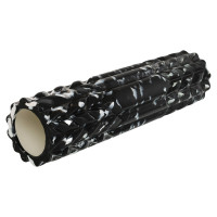 Роллер масажний циліндр (ролик мфр) Grid Spine Roller EVA LiveUp 45см, чорний, код: LP8233