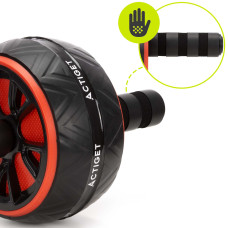 Ролик (гімнастичне колесо) для преса Actiget Ab Wheel Black/Red, код: ACT0111