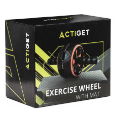 Ролик (гімнастичне колесо) для преса Actiget Ab Wheel Black/Red, код: ACT0111
